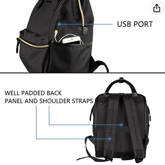 Kroser backpack with laptop protection/usb charge port. Black. Great work/travel - Picture 7 of 10